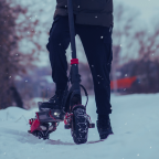 Elektrische step in de winter